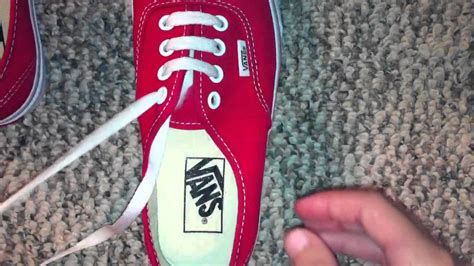 how to straight lace vans
